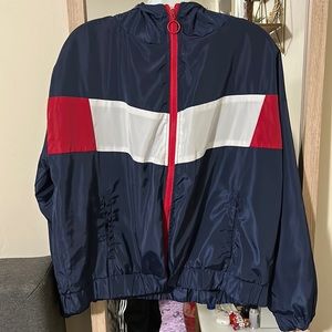 Women’s zip up wind breaker